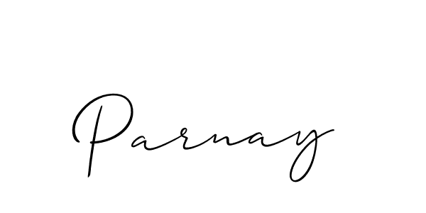 Design your own signature with our free online signature maker. With this signature software, you can create a handwritten (Allison_Script) signature for name Parnay. Parnay signature style 2 images and pictures png