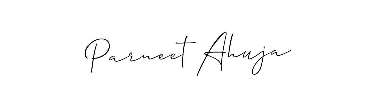 Also You can easily find your signature by using the search form. We will create Parneet Ahuja name handwritten signature images for you free of cost using Allison_Script sign style. Parneet Ahuja signature style 2 images and pictures png