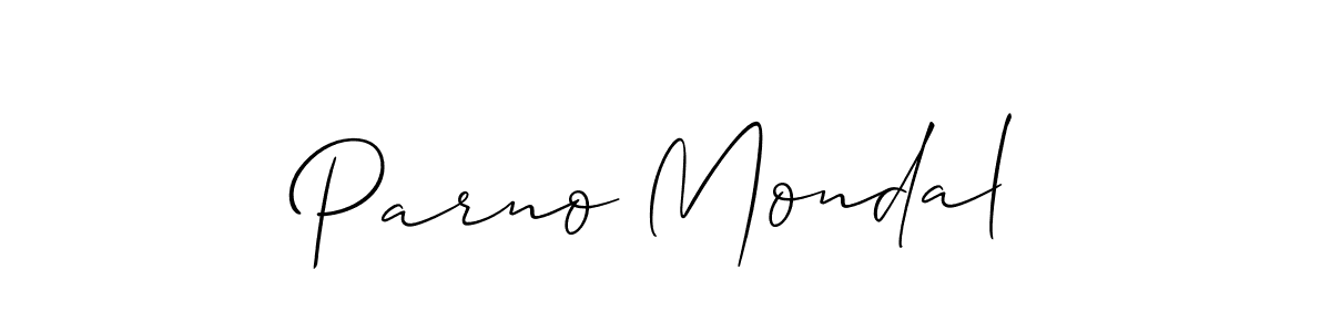 You should practise on your own different ways (Allison_Script) to write your name (Parno Mondal) in signature. don't let someone else do it for you. Parno Mondal signature style 2 images and pictures png