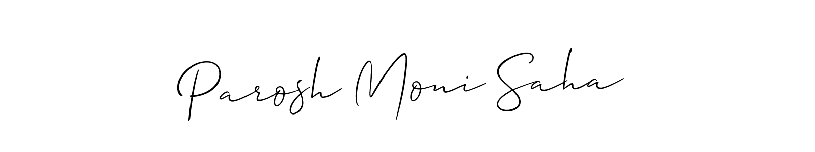 Best and Professional Signature Style for Parosh Moni Saha. Allison_Script Best Signature Style Collection. Parosh Moni Saha signature style 2 images and pictures png