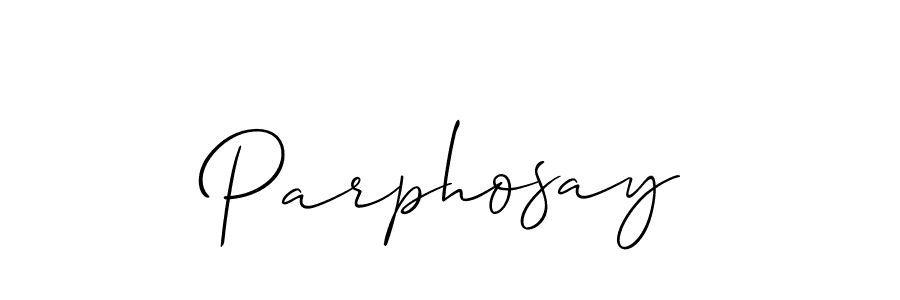 Make a beautiful signature design for name Parphosay. With this signature (Allison_Script) style, you can create a handwritten signature for free. Parphosay signature style 2 images and pictures png