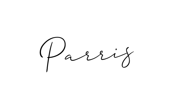 Parris stylish signature style. Best Handwritten Sign (Allison_Script) for my name. Handwritten Signature Collection Ideas for my name Parris. Parris signature style 2 images and pictures png