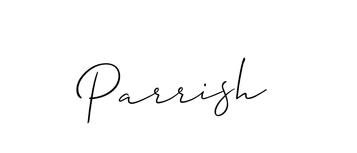 How to Draw Parrish signature style? Allison_Script is a latest design signature styles for name Parrish. Parrish signature style 2 images and pictures png