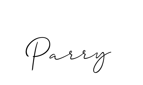 Make a beautiful signature design for name Parry. With this signature (Allison_Script) style, you can create a handwritten signature for free. Parry signature style 2 images and pictures png