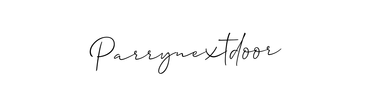 How to Draw Parrynextdoor signature style? Allison_Script is a latest design signature styles for name Parrynextdoor. Parrynextdoor signature style 2 images and pictures png