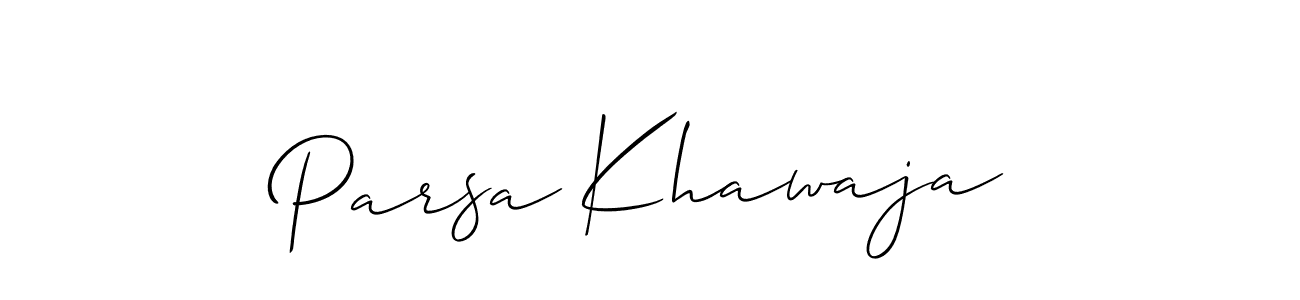 Once you've used our free online signature maker to create your best signature Allison_Script style, it's time to enjoy all of the benefits that Parsa Khawaja name signing documents. Parsa Khawaja signature style 2 images and pictures png