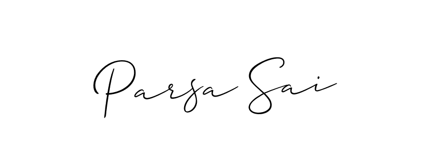 You can use this online signature creator to create a handwritten signature for the name Parsa Sai. This is the best online autograph maker. Parsa Sai signature style 2 images and pictures png