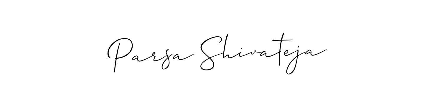 Once you've used our free online signature maker to create your best signature Allison_Script style, it's time to enjoy all of the benefits that Parsa Shivateja name signing documents. Parsa Shivateja signature style 2 images and pictures png