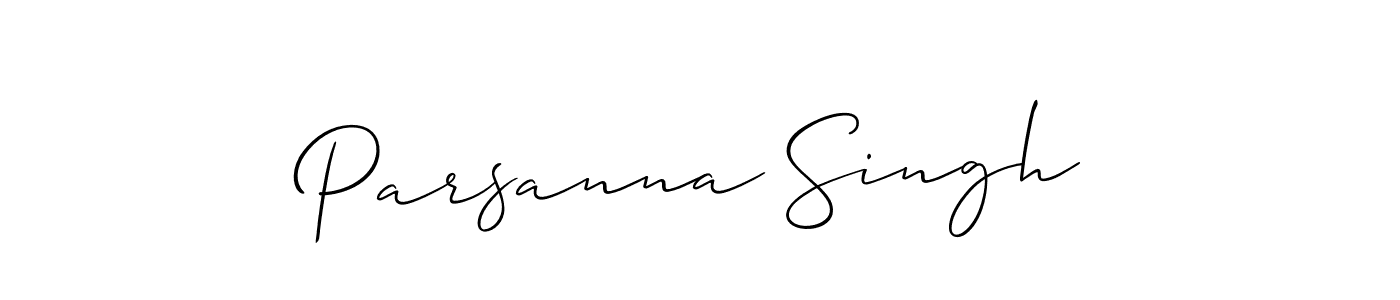 Allison_Script is a professional signature style that is perfect for those who want to add a touch of class to their signature. It is also a great choice for those who want to make their signature more unique. Get Parsanna Singh name to fancy signature for free. Parsanna Singh signature style 2 images and pictures png