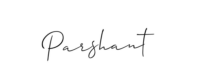 Also we have Parshant name is the best signature style. Create professional handwritten signature collection using Allison_Script autograph style. Parshant signature style 2 images and pictures png