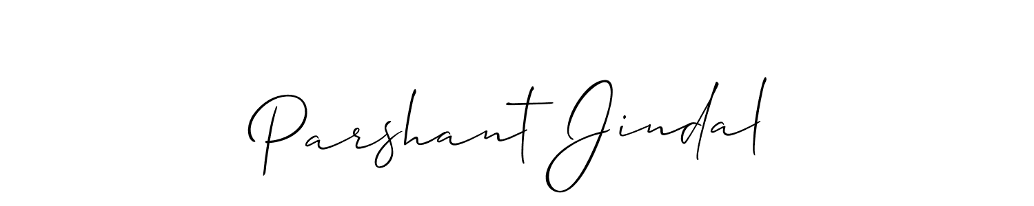How to make Parshant Jindal name signature. Use Allison_Script style for creating short signs online. This is the latest handwritten sign. Parshant Jindal signature style 2 images and pictures png