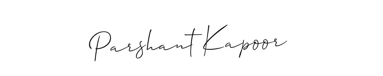 Design your own signature with our free online signature maker. With this signature software, you can create a handwritten (Allison_Script) signature for name Parshant Kapoor. Parshant Kapoor signature style 2 images and pictures png