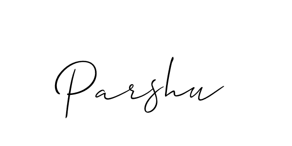 Allison_Script is a professional signature style that is perfect for those who want to add a touch of class to their signature. It is also a great choice for those who want to make their signature more unique. Get Parshu name to fancy signature for free. Parshu signature style 2 images and pictures png