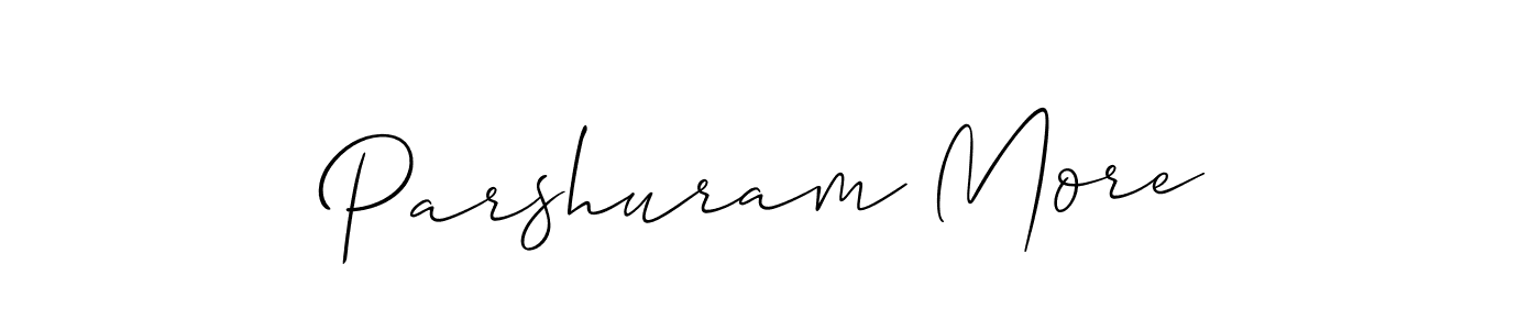 Design your own signature with our free online signature maker. With this signature software, you can create a handwritten (Allison_Script) signature for name Parshuram More. Parshuram More signature style 2 images and pictures png