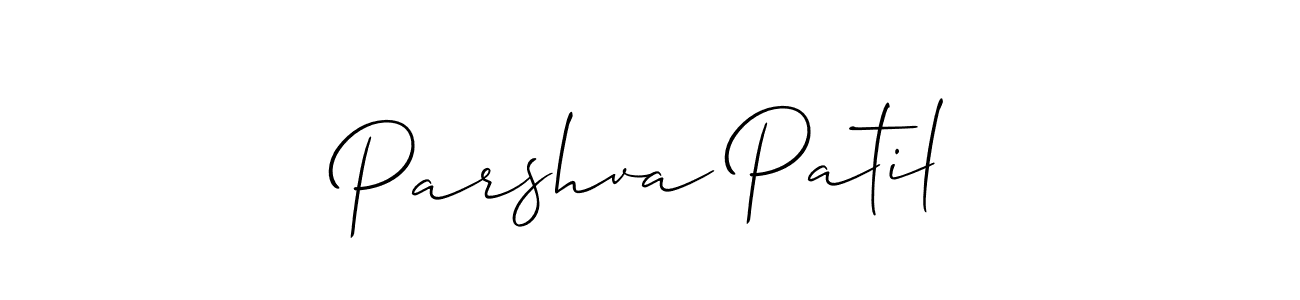 Allison_Script is a professional signature style that is perfect for those who want to add a touch of class to their signature. It is also a great choice for those who want to make their signature more unique. Get Parshva Patil name to fancy signature for free. Parshva Patil signature style 2 images and pictures png