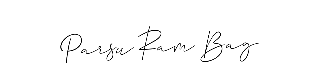 Once you've used our free online signature maker to create your best signature Allison_Script style, it's time to enjoy all of the benefits that Parsu Ram Bag name signing documents. Parsu Ram Bag signature style 2 images and pictures png