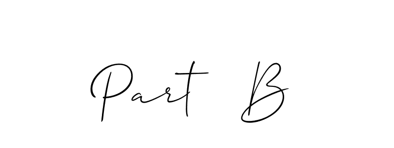 Also we have Part   B name is the best signature style. Create professional handwritten signature collection using Allison_Script autograph style. Part   B signature style 2 images and pictures png