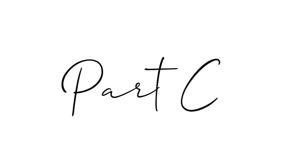 It looks lik you need a new signature style for name Part C. Design unique handwritten (Allison_Script) signature with our free signature maker in just a few clicks. Part C signature style 2 images and pictures png