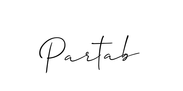 You should practise on your own different ways (Allison_Script) to write your name (Partab) in signature. don't let someone else do it for you. Partab signature style 2 images and pictures png