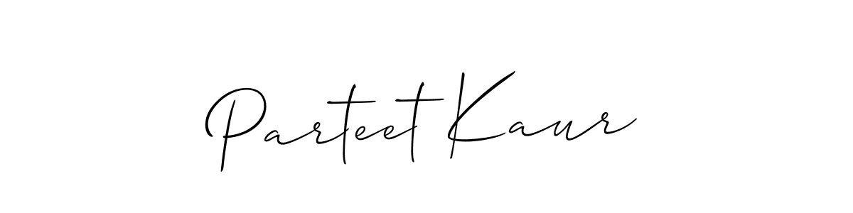 Similarly Allison_Script is the best handwritten signature design. Signature creator online .You can use it as an online autograph creator for name Parteet Kaur. Parteet Kaur signature style 2 images and pictures png