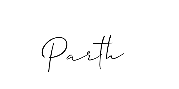 It looks lik you need a new signature style for name Parth . Design unique handwritten (Allison_Script) signature with our free signature maker in just a few clicks. Parth  signature style 2 images and pictures png