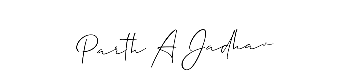 You should practise on your own different ways (Allison_Script) to write your name (Parth A Jadhav) in signature. don't let someone else do it for you. Parth A Jadhav signature style 2 images and pictures png