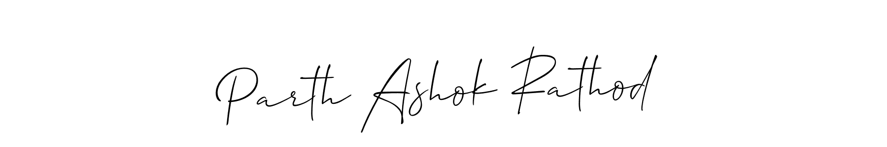 How to make Parth Ashok Rathod name signature. Use Allison_Script style for creating short signs online. This is the latest handwritten sign. Parth Ashok Rathod signature style 2 images and pictures png