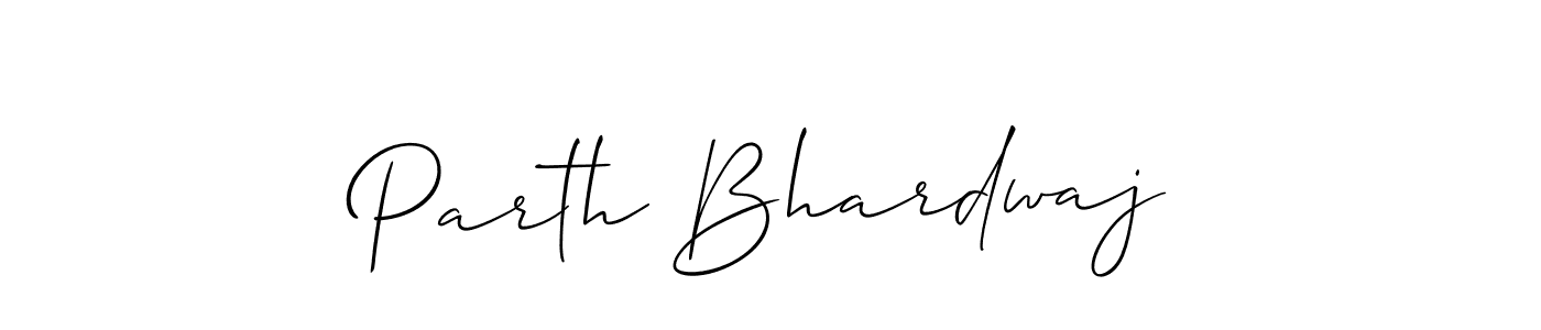 Create a beautiful signature design for name Parth Bhardwaj. With this signature (Allison_Script) fonts, you can make a handwritten signature for free. Parth Bhardwaj signature style 2 images and pictures png