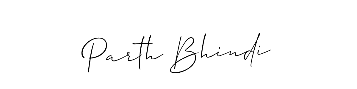 The best way (Allison_Script) to make a short signature is to pick only two or three words in your name. The name Parth Bhindi include a total of six letters. For converting this name. Parth Bhindi signature style 2 images and pictures png