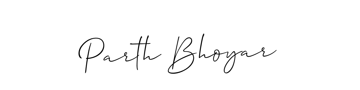 Make a beautiful signature design for name Parth Bhoyar. Use this online signature maker to create a handwritten signature for free. Parth Bhoyar signature style 2 images and pictures png