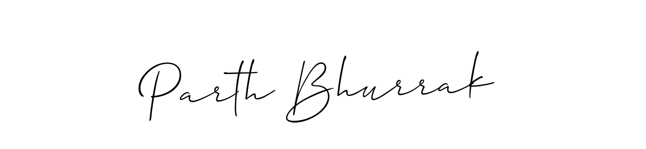 It looks lik you need a new signature style for name Parth Bhurrak. Design unique handwritten (Allison_Script) signature with our free signature maker in just a few clicks. Parth Bhurrak signature style 2 images and pictures png