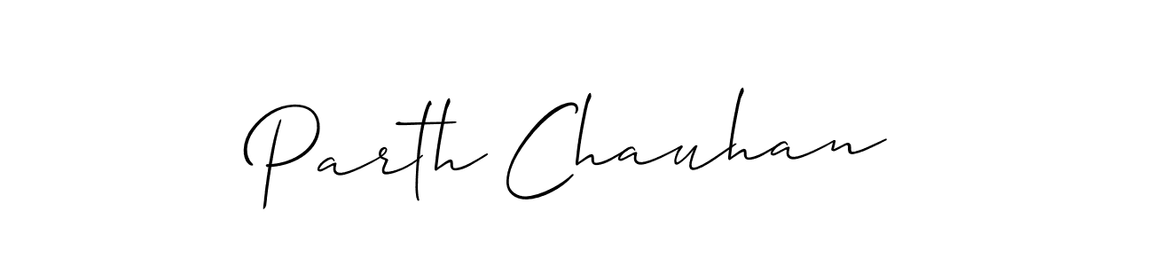 Create a beautiful signature design for name Parth Chauhan. With this signature (Allison_Script) fonts, you can make a handwritten signature for free. Parth Chauhan signature style 2 images and pictures png