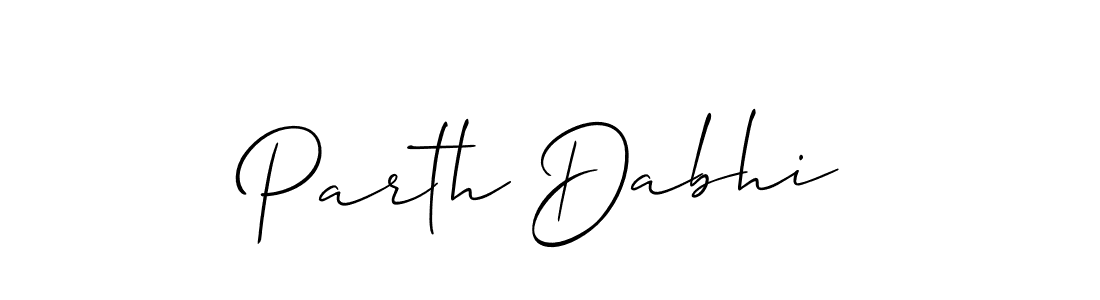 This is the best signature style for the Parth Dabhi name. Also you like these signature font (Allison_Script). Mix name signature. Parth Dabhi signature style 2 images and pictures png