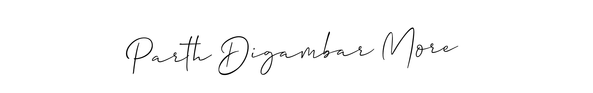 Create a beautiful signature design for name Parth Digambar More. With this signature (Allison_Script) fonts, you can make a handwritten signature for free. Parth Digambar More signature style 2 images and pictures png