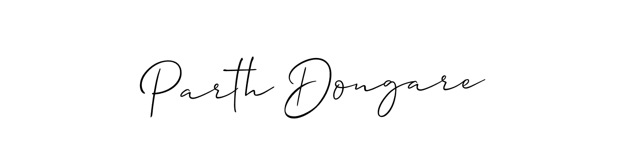 The best way (Allison_Script) to make a short signature is to pick only two or three words in your name. The name Parth Dongare include a total of six letters. For converting this name. Parth Dongare signature style 2 images and pictures png