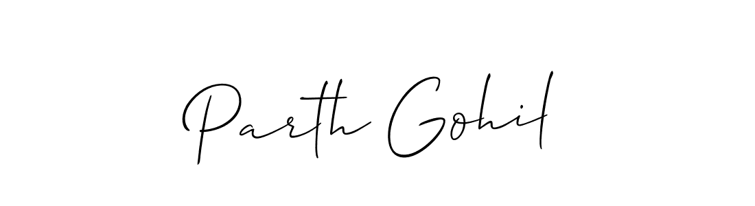 Best and Professional Signature Style for Parth Gohil. Allison_Script Best Signature Style Collection. Parth Gohil signature style 2 images and pictures png