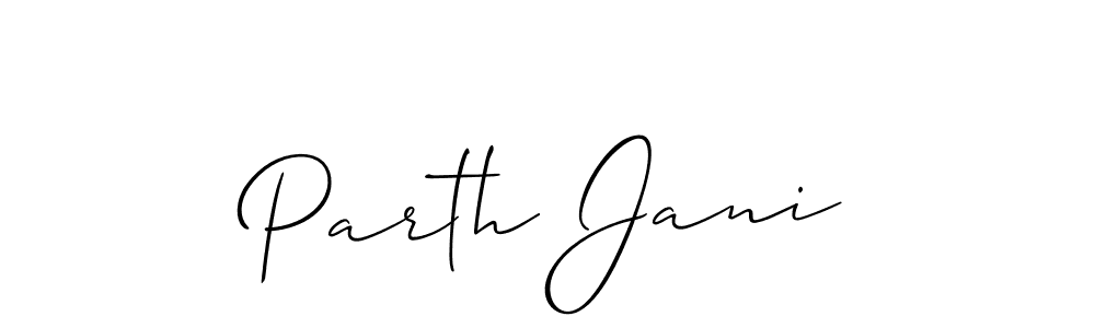 Also You can easily find your signature by using the search form. We will create Parth Jani name handwritten signature images for you free of cost using Allison_Script sign style. Parth Jani signature style 2 images and pictures png