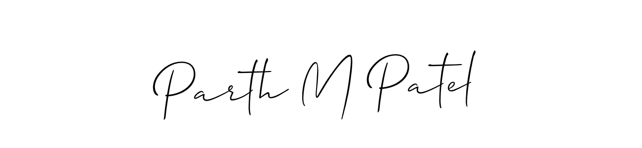 How to Draw Parth M Patel signature style? Allison_Script is a latest design signature styles for name Parth M Patel. Parth M Patel signature style 2 images and pictures png