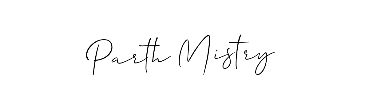 Similarly Allison_Script is the best handwritten signature design. Signature creator online .You can use it as an online autograph creator for name Parth Mistry. Parth Mistry signature style 2 images and pictures png