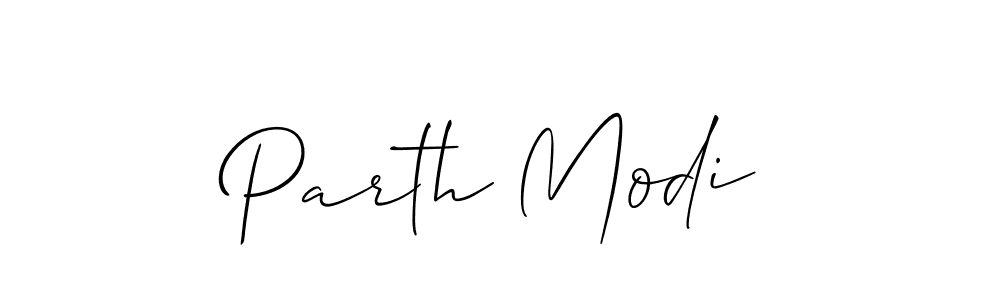 How to make Parth Modi name signature. Use Allison_Script style for creating short signs online. This is the latest handwritten sign. Parth Modi signature style 2 images and pictures png