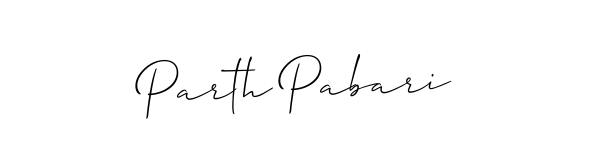 It looks lik you need a new signature style for name Parth Pabari. Design unique handwritten (Allison_Script) signature with our free signature maker in just a few clicks. Parth Pabari signature style 2 images and pictures png