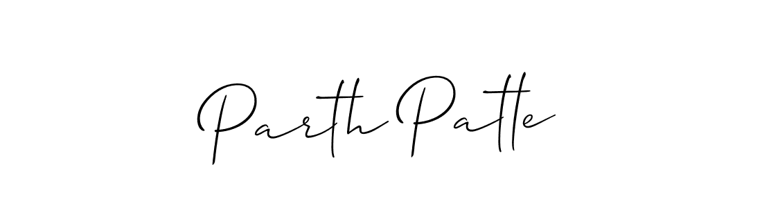Also You can easily find your signature by using the search form. We will create Parth Patle name handwritten signature images for you free of cost using Allison_Script sign style. Parth Patle signature style 2 images and pictures png
