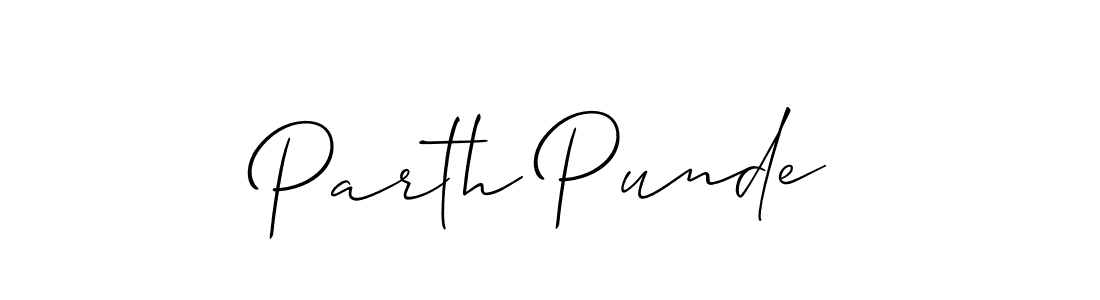 Make a beautiful signature design for name Parth Punde. Use this online signature maker to create a handwritten signature for free. Parth Punde signature style 2 images and pictures png