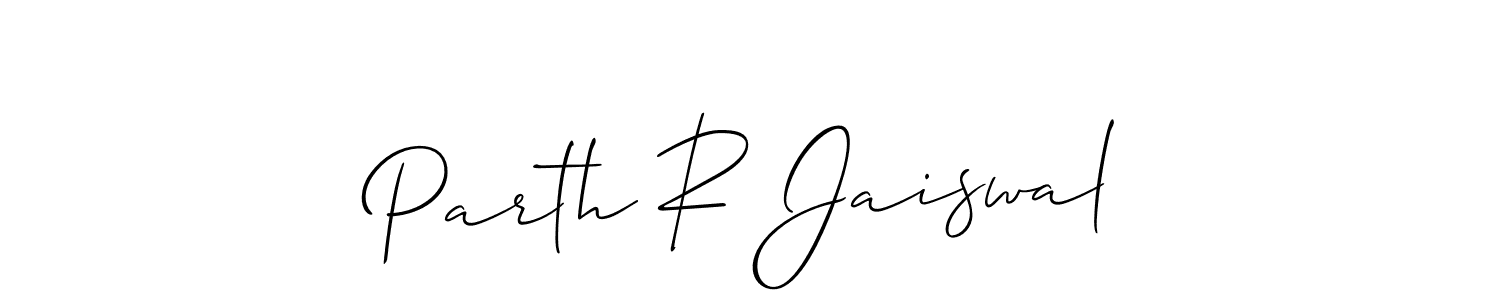 How to Draw Parth R Jaiswal signature style? Allison_Script is a latest design signature styles for name Parth R Jaiswal. Parth R Jaiswal signature style 2 images and pictures png