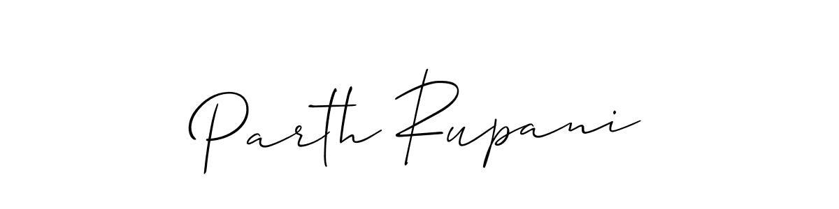 Design your own signature with our free online signature maker. With this signature software, you can create a handwritten (Allison_Script) signature for name Parth Rupani. Parth Rupani signature style 2 images and pictures png