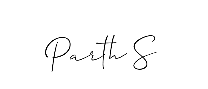 Make a beautiful signature design for name Parth S. Use this online signature maker to create a handwritten signature for free. Parth S signature style 2 images and pictures png