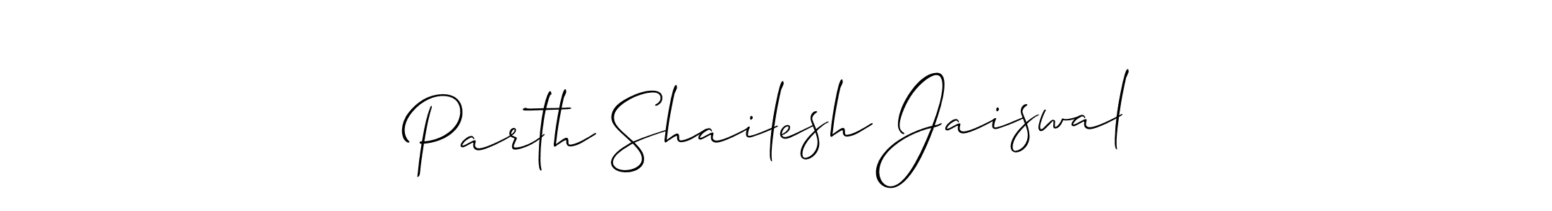 It looks lik you need a new signature style for name Parth Shailesh Jaiswal. Design unique handwritten (Allison_Script) signature with our free signature maker in just a few clicks. Parth Shailesh Jaiswal signature style 2 images and pictures png