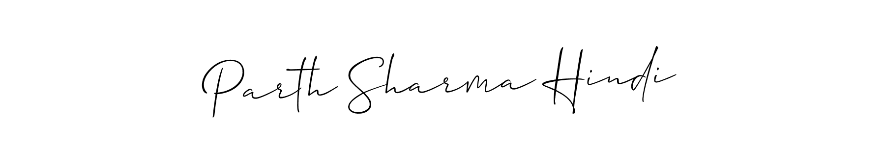 if you are searching for the best signature style for your name Parth Sharma Hindi. so please give up your signature search. here we have designed multiple signature styles  using Allison_Script. Parth Sharma Hindi signature style 2 images and pictures png