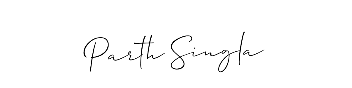 Similarly Allison_Script is the best handwritten signature design. Signature creator online .You can use it as an online autograph creator for name Parth Singla. Parth Singla signature style 2 images and pictures png