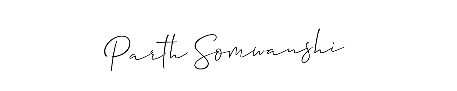 The best way (Allison_Script) to make a short signature is to pick only two or three words in your name. The name Parth Somwanshi include a total of six letters. For converting this name. Parth Somwanshi signature style 2 images and pictures png